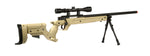 Wellfire SR22 Bolt Action Type 22 Sniper Rifle W/ Scope + Bipod - Tan