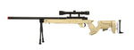 Wellfire SR22 Bolt Action Type 22 Sniper Rifle W/ Scope & Bipod - Tan