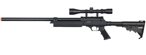 Well APS SR-2 Modular Bolt Action Airsoft Sniper Rifle W/ Scope - Black