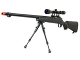 Well Mb07Bab Vsr-10 Bolt Action Rifle W/Fluted Barrel, Scope & Bipod (Color: Black)