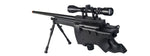 Well MB08BBIP L96 AWP Bolt Action Rifle w/Folding Stock & Bipod (COLOR: BLACK)