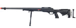 Well Airsoft Bolt Action Sniper Rifle W/ Fluted Barrel & Bipod - Black
