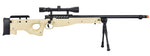 WellFire MB15 L96 Bolt Action Airsoft Sniper Rifle w/ Scope & Bipod (TAN)