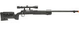 WellFire M40A5 Bolt Action Airsoft Sniper Rifle w/ Scope (Color: Black)