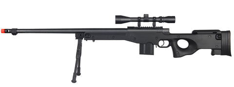 Wellfire Shadowops MK96 AWP Bolt Action Airsoft Sniper Rifle - Black