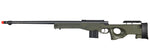 Well Airsoft L96 Bolt Action Rifle W/ Fluted Barrel Optics Rail - OD