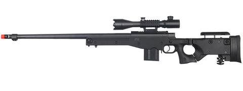 Well Mb4403Ba2 Bolt Action Rifle W/Fluted Barrel & Illumininated Scope (Color: Black)