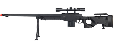 Well Mb4403Bab Bolt Action Rifle W/Fluted Barrel, Scope & Bipod (Color: Black)
