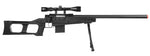 WellFire MK96 Covert Airsoft Sniper Rifle w/ Scope & Bipod (BLACK)