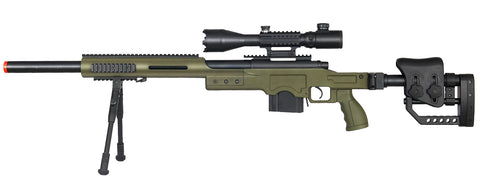 Well MB4410GAB2 Bolt Action Rifle w/Illuminated Scope & Bipod (COLOR: OD GREEN)