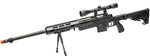 WellFire MB4412BA Bolt Action Airsoft Sniper Rifle w/ Scope and Bipod (Color: Black)