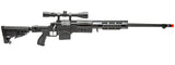 WellFire MB4412B Bolt Action Airsoft Sniper Rifle w/ Scope (Color: Black)