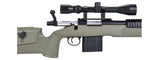 WellFire MB4417 M40A3 Bolt Action Airsoft Sniper Rifle w/ Scope & Bipod (OD GREEN)