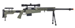 WellFire MB4418-3 Bolt Action Airsoft Sniper Rifle w/ Scope & Bipod (OD GREEN)