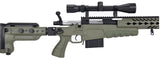 WellFire MB4418-3 Bolt Action Airsoft Sniper Rifle w/ Scope & Bipod (OD GREEN)