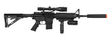 P1158D M4 Spring AEG With Vertical Grip, Laser, Adjustable Stock + Pistol
