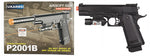 UK Arms P2001B Spring Airsoft Pistol with Laser BLACK