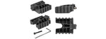 Sg-01C-B Tactical Bipod Grip With Dual Rail Grip Pod System (Black)