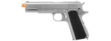 WE Tech 1911 MEU Airsoft Gas Blowback Pistol w/ Classic Grips (Silver)