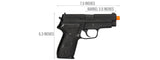 WE F229 Gas Blowback Airsoft Pistol (Black)