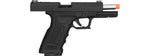 WE Tech Gp1799 T1 Gas Blowback Airsoft Pistol (Black / Silver Barrel)
