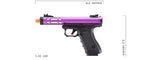 We-Tech Galaxy G-Series Gas Blowback Airsoft Pistol Purple