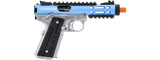 WE-Tech Galaxy 1911 Gas Blowback Airsoft Pistol (Color: Blue Slide w/ Silver Lower)