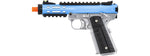 WE-Tech Galaxy 1911 Gas Blowback Airsoft Pistol (Color: Blue Slide w/ Silver Lower)