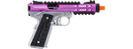 WE-Tech Galaxy 1911 Gas Blowback Airsoft Pistol (Color: Purple Slide w/ Silver Lower)