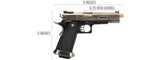 We Tech Hi-Capa 5.1 "T-Rex" Competiton Gas Blowback Pistol (Silver)