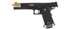 WE-Tech Hi-Capa 6" IREX Competition Full Auto Gas Blowback Airsoft Pistol (Black / Gold Barrel)