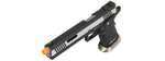 WE Tech 1911 Hi-Capa T-Rex Competition Gas Blowback Airsoft Pistol W/ Sight Mount (Two Tone / Silver)