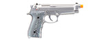 We-Tech New System M92 Eagle Full Auto Airsoft Gas Blowback Pistol (Color: Silver)