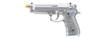 We-Tech New System M92 Eagle Full Auto Airsoft Gas Blowback Pistol (Color: Silver)