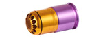 Lancer Tactical Short 60 Round CNC 40mm Green Gas Airsoft Grenade Shell (Color: Purple / Gold)