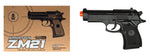 Cyma Metal Spring Powered Airsoft Compact M9 Pistol - Black